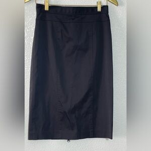 Armani Exchange Black Midi Skirt